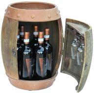 DanDiBo Weinregal Holz Weinfass Braun 44 cm 91361 Bar Flaschenregal...