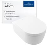 Villeroy & Boch Avento WC-Sitz - Toilettendeckel mit Absenkautomatik - Abnehmbarer,