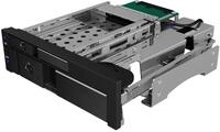 ICY Box 2-Fach Wechselrahmen f&uuml;r 1x 2,5 Zoll und 1x 3,5 Zoll Festplatten (SATA/SAS)