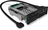 ICY BOX Wechselrahmen 2,5"+3,5" SATA/SAS f&uuml;r 5,25" IB-174SSK-U
