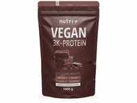 Vegan Protein Chocolate Brownie 1000g - Mehrkomponenten Pulver Schokolade -
