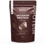 Nutri + Vegan Protein Pulver Chocolate Brownie 1000 g - Pflanzliches Proteinpulver