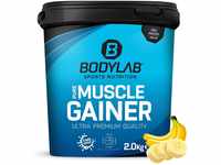 Bodylab24 Pure Muscle Gainer Banane 2000g, je 100g 33g natürliche...