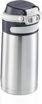 Leifheit Isolierbecher Flip 350 ml, Einhand-Push-Button