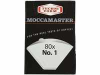 Moccamaster, Moccamaster Cup-One Filterpapier Nr. 1, Weiß, 80st.