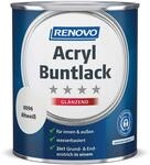 Acryl-Buntlack 2-in-1 750 ml RAL 0096 Altwei&szlig; gl&auml;nzend Renovo