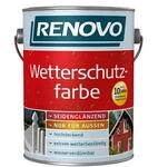 Renovo 2,5 Liter Wetterschutzfarbe Lichtgrau Nr.7035 10 Jahre Langzeitschutz