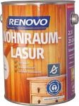 2,5L Renovo Wohnraumlasur Holzlasur 9510 Kalkweiss Seidengl&auml;nzend