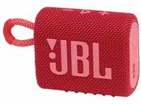 JBL GO 3 kleine Bluetooth Box in Rot – Wasserfester, tragbarer Lautsprecher für