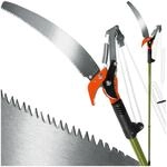 tectake&reg; Astschere Teleskop mit Seilzug und S&auml;ge, Hands&auml;ge, max. Arbeitsh&ouml;he 4