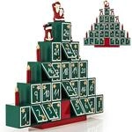 SPIELWERK&reg; Wiederverwendbarer Adventskalender Tannenbaum zum Bef&uuml;llen 24...