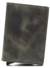 Secrid Slim Wallet Vintage Olive-Black Kartenetui aus Leder, Farbe: Gr&uuml;n, f&uuml;r 4