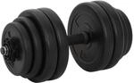 vidaXL Hantel Set 14-tlg. 20 kg Langhantel Kurzhantel Hantelstange Gewichte