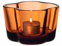 Iittala Alvar 1051195 Aalto collection Windlicht, Glas, orange, 60mm