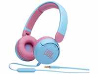 JBL Jr310 On-Ear Kinder-Kopfhörer in Hellblau-Rosa – Kabelgebundene Ohrhörer mit