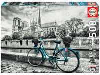 Educa 18482, Fahrrad vor Notre Dame, 500 Teile Puzzle für Erwachsene und...
