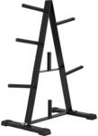 tectake&reg; Hantelscheibenst&auml;nder, Hantelbaum mit 7 Aufnahmen, Hantelst&auml;nder