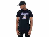 New Era - NBA Los Angeles Lakers Team Logo T-Shirt - Schwarz Farbe Schwarz,...