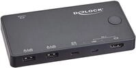 Delock 11477 HDMI / USB-C&trade; KVM Switch 4K 60 Hz mit USB 2