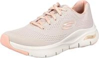 Skechers M&auml;dchen Arch Fit Big Appeal sneakers, Natural Knit Mesh Coral Trim, 36 EU