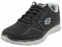 Skechers Herren Satisfaction Sneaker, Schwarz (Black 58350-Bkgy), 45 EU