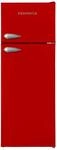 Respekta Retro-K&uuml;hlschrank mit Gefrierfach / in rot / 145 x 54 cm / 213 L Nutzinhalt