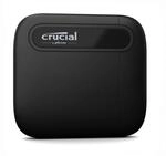 Crucial X6 1TB Externe SSD Festplatte, bis zu 800MB/s, PC und Mac, USB-C 3.2 Portable