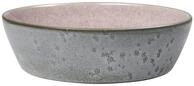 BITZ Suppenschale, Suppensch&uuml;ssel aus Steingut, 18 cm im Durchmesser, grau/hellrot