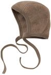 Engel Natur Baby H&auml;ubchen, Fleece, 100% Wolle, 4 Farben (50/56, Walnuss Melange)
