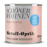 Metall-Optik-Effektfarbe ros&eacute;gold gl&auml;nzend 375 ml