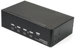 StarTech.com Port Dual DisplayPort KVM Switch DP 4K 60Hz KVM-/Audio-/USB-Switch 4 x