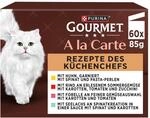 Gourmet A la Carte Katzenfutter nass, Sorten-Mix, 60er Pack (60 x 85g)
