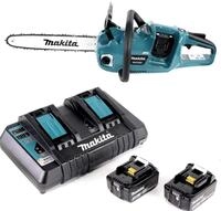 Makita DUC 353 PF2 Akku Kettens&auml;ge 36V (2x18V) Brushless 35 cm + 2x 3,0 Ah...