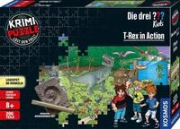 Die drei ??? Kids - Krimi Puzzle - T-Rex in Action von KOSMOS 680657, 200 Teile,