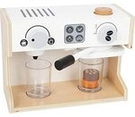 small Foot Kaffeemaschine Gastro, aus Holz, mit Zwei Drehkn&ouml;pfen und beweglichem