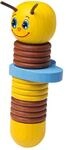 Erzi 42525 Schraubenspiel Biene aus Holz, Lernmaterial, Benennen von Formen und