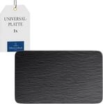 Villeroy & Boch - Manufacture Rock Multifunkionsteller Rechteckig Schwarz,