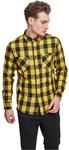 Urban Classics TB297 Checked Regular Fit Herren Freizeit Hemd,Mehrfarbig (blk/honey),