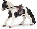 Papo 51117 PFERDE, FOHLEN UND PONYS Pony mit Sattel, Mehrfarben