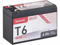 Accurat Traction LiFePO4 Batterie T6-12V, 6Ah - Lithium-Eisenphosphat