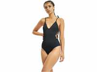 Urban Classics Damen Ladies Rib Swimsuit Badeanzug, Black, S