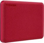 Disco Rigido Esterno - Toshiba - Canvio Advance - 1 A - Rosso