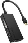 ICY Box IB-AC1032 3-in-1 Adapter Mini DisplayPort (Stecker) auf HDMI (4K Ultra HD),