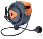 MONZANA&reg; Automatik Kabeltrommel 15m +1,5m 180&deg; drehbar Wandhalterung