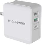 RealPower DeskCharge-65 Travel USB C Ladeger&auml;t 65W Power Delivery, USB-C Netzteil