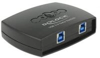 Delock 87723 USB 3 Sharing Switch 2 auf 1 , Schwarz