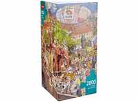 Heye Street Parade, Göbel & Knorr Puzzle, Brown: 2000 Teile (Dreiecksschachtel