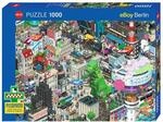 Heye HY29915 Berlin Quest, Pixorama Eboy Puzzle, Blue