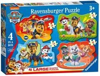 Ravensburger Kinderpuzzle 03028 - Helden mit Fell - 4 Large Shaped PAW Patrol...
