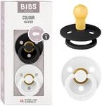 BIBS Colour Schnuller 2er-Pack, BPA-frei, Kirschform Nippel. Naturkautschuk/Latex,